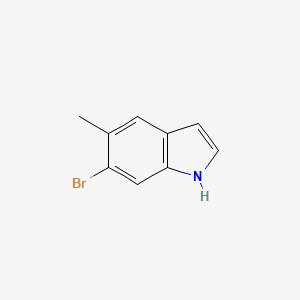 molecular formula C9H8BrN B1337414 6-溴-5-甲基-1H-吲哚 CAS No. 248602-16-6