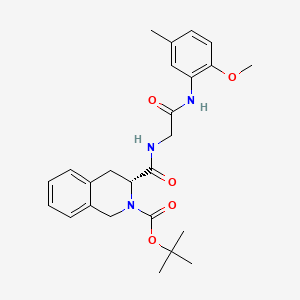 tert-butyl 3-({[2-(2-methoxy-5-methylanilino)-2-oxoethyl]amino}carbonyl)-3,4-dihydro-2(1H)-isoquinolinecarboxylate