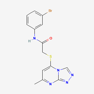 N-(3-bromophenyl)-2-[(7-methyl[1,2,4]triazolo[4,3-a]pyrimidin-5-yl)sulfanyl]acetamide