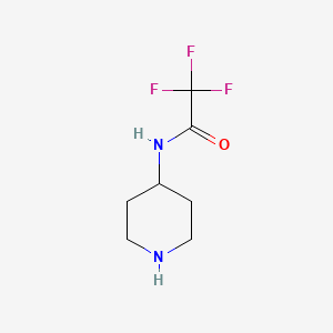 molecular formula C7H11F3N2O B1337423 2,2,2-trifluoro-N-(piperidin-4-yl)acetamide CAS No. 97181-51-6