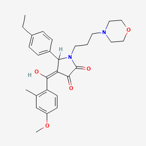 5-(4-ethylphenyl)-3-hydroxy-4-(4-methoxy-2-methylbenzoyl)-1-[3-(4-morpholinyl)propyl]-1,5-dihydro-2H-pyrrol-2-one