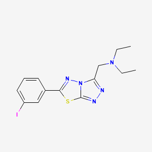 N-ethyl-N-{[6-(3-iodophenyl)[1,2,4]triazolo[3,4-b][1,3,4]thiadiazol-3-yl]methyl}ethanamine