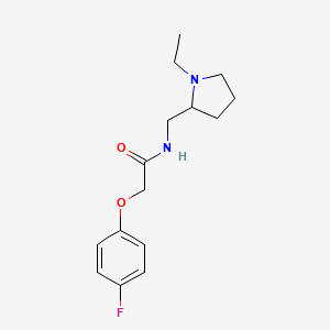 N-[(1-ethyl-2-pyrrolidinyl)methyl]-2-(4-fluorophenoxy)acetamide