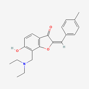 7-[(diethylamino)methyl]-6-hydroxy-2-(4-methylbenzylidene)-1-benzofuran-3(2H)-one