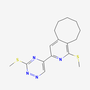 1-(Methylsulfanyl)-3-[3-(methylsulfanyl)-1,2,4-triazin-5-yl]-5,6,7,8,9,10-hexahydrocycloocta[c]pyridine