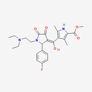 methyl 4-({1-[2-(diethylamino)ethyl]-2-(4-fluorophenyl)-4-hydroxy-5-oxo-2,5-dihydro-1H-pyrrol-3-yl}carbonyl)-3,5-dimethyl-1H-pyrrole-2-carboxylate