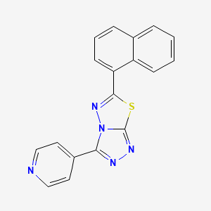 6-(1-Naphthyl)-3-(4-pyridinyl)[1,2,4]triazolo[3,4-b][1,3,4]thiadiazole