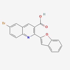 2-(1-Benzofuran-2-yl)-6-bromo-3-quinolinecarboxylic acid