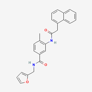 N-(2-furylmethyl)-4-methyl-3-[(1-naphthylacetyl)amino]benzamide