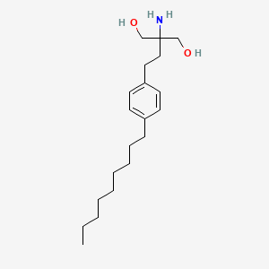 molecular formula C20H35NO2 B1337438 1,3-Propanediol, 2-amino-2-[2-(4-nonylphenyl)ethyl]- CAS No. 746594-44-5