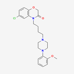 6-chloro-4-{4-[4-(2-methoxyphenyl)-1-piperazinyl]butyl}-2H-1,4-benzoxazin-3(4H)-one