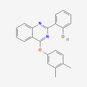 2-[4-(3,4-Dimethylphenoxy)-2-quinazolinyl]phenol