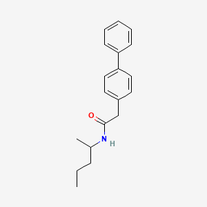 2-[1,1'-biphenyl]-4-yl-N-(1-methylbutyl)acetamide