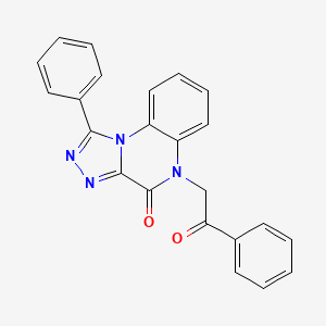 5-(2-oxo-2-phenylethyl)-1-phenyl[1,2,4]triazolo[4,3-a]quinoxalin-4(5H)-one