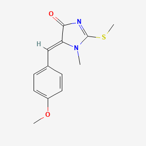 5-(4-methoxybenzylidene)-1-methyl-2-(methylsulfanyl)-1,5-dihydro-4H-imidazol-4-one