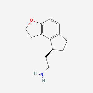 molecular formula C13H17NO B1337449 (S)-2-(1,6,7,8-四氢-2H-茚并[5,4-b]呋喃-8-基)乙胺 CAS No. 196597-81-6