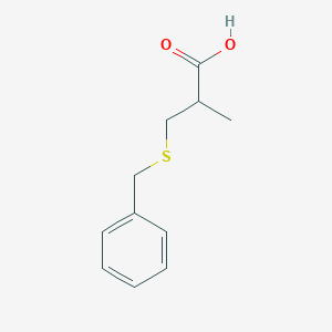 molecular formula C11H14O2S B1337451 3-(苄硫基)-2-甲基丙酸 CAS No. 106664-91-9