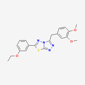 3-(3,4-Dimethoxybenzyl)-6-(3-ethoxyphenyl)[1,2,4]triazolo[3,4-b][1,3,4]thiadiazole