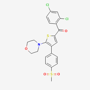 (2,4-Dichlorophenyl)[4-[4-(methylsulfonyl)phenyl]-5-(4-morpholinyl)-2-thienyl]methanone