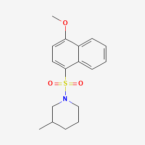 Methyl 4-[(3-methyl-1-piperidinyl)sulfonyl]-1-naphthyl ether