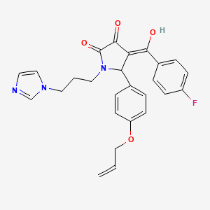 5-[4-(allyloxy)phenyl]-4-(4-fluorobenzoyl)-3-hydroxy-1-[3-(1H-imidazol-1-yl)propyl]-1,5-dihydro-2H-pyrrol-2-one