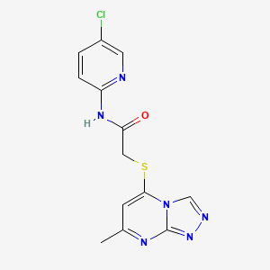 N-(5-chloro-2-pyridinyl)-2-[(7-methyl[1,2,4]triazolo[4,3-a]pyrimidin-5-yl)sulfanyl]acetamide