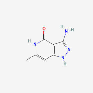 3-amino-6-methyl-1,5-dihydro-4H-pyrazolo[4,3-c]pyridin-4-one