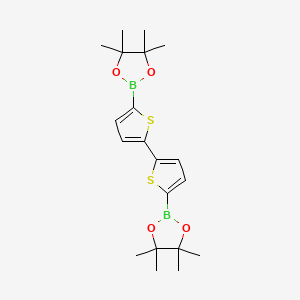 molecular formula C20H28B2O4S2 B1337477 5,5'-双(4,4,5,5-四甲基-1,3,2-二氧杂硼环-2-基)-2,2'-联噻吩 CAS No. 239075-02-6