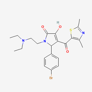 5-(4-bromophenyl)-1-[2-(diethylamino)ethyl]-4-[(2,4-dimethyl-1,3-thiazol-5-yl)carbonyl]-3-hydroxy-1,5-dihydro-2H-pyrrol-2-one