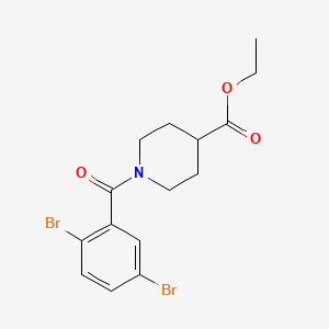 Ethyl 1-(2,5-dibromobenzoyl)-4-piperidinecarboxylate