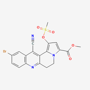 Methyl 10-bromo-12-cyano-1-[(methylsulfonyl)oxy]-5,6-dihydrobenzo[b]pyrrolo[2,1-f][1,6]naphthyridine-3-carboxylate