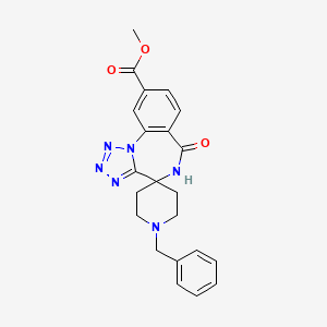 Methyl 1-benzyl-6'-oxo-5',6'-dihydrospiro(piperidine-4,4'-tetraazolo[1,5-a][1,4]benzodiazepine)-9'-carboxylate