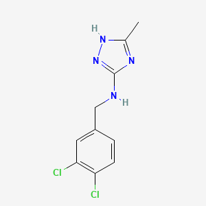 molecular formula C10H10Cl2N4 B13374953 N-(3,4-dichlorobenzyl)-3-methyl-1H-1,2,4-triazol-5-amine 