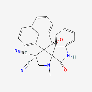 1'-Methyl-1,2''-dioxo-1'',2''-dihydrodispiro[acenaphthylene-2,4'-pyrrolidine-5',3''-indole]-3',3'-dicarbonitrile