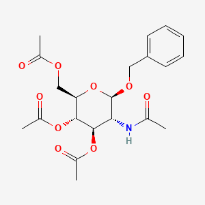 molecular formula C21H27NO9 B1337496 Benzyl2-acetamido-2-deoxy-3,4,6-tri-o-acetyl-beta-D-glucopyranoside CAS No. 13343-66-3