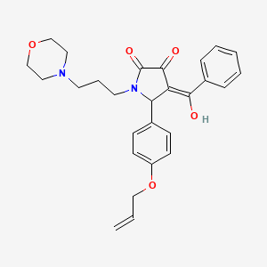 5-[4-(allyloxy)phenyl]-4-benzoyl-3-hydroxy-1-[3-(4-morpholinyl)propyl]-1,5-dihydro-2H-pyrrol-2-one