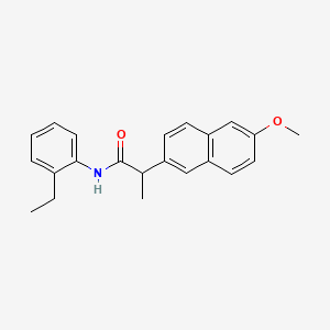 molecular formula C22H23NO2 B13374968 N-(2-ethylphenyl)-2-(6-methoxy-2-naphthyl)propanamide 