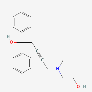 5-[(2-Hydroxyethyl)(methyl)amino]-1,1-diphenyl-3-pentyn-1-ol