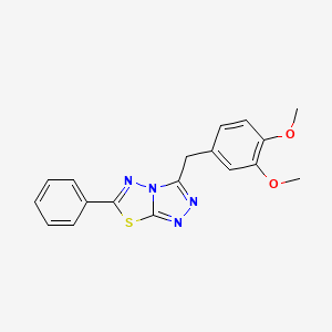 3-(3,4-Dimethoxybenzyl)-6-phenyl[1,2,4]triazolo[3,4-b][1,3,4]thiadiazole