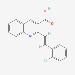 2-[2-(2-Chlorophenyl)vinyl]-3-quinolinecarboxylic acid