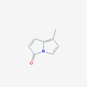 molecular formula C8H7NO B133750 7-Methyl-3H-pyrrolizin-3-one CAS No. 154367-56-3