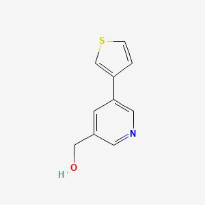 molecular formula C10H9NOS B1337501 (5-(Thiophen-3-yl)pyridin-3-yl)methanol CAS No. 223563-61-9