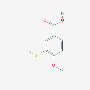 molecular formula C9H10O3S B1337502 4-Methoxy-3-(methylthio)benzoic acid CAS No. 87346-53-0