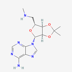 molecular formula C14H20N6O3 B1337511 9-((3aR,4R,6R,6aR)-2,2-二甲基-6-((甲基氨基)甲基)四氢呋喃[3,4-d][1,3]二氧杂环-4-基)-9H-嘌呤-6-胺 CAS No. 34245-49-3