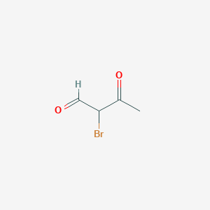molecular formula C4H5BrO2 B1337520 2-Bromo-3-oxobutanal CAS No. 87005-15-0