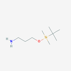 molecular formula C9H23NOSi B1337531 1-Propanamine, 3-[[(1,1-dimethylethyl)dimethylsilyl]oxy]- CAS No. 115306-75-7