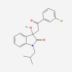 3-[2-(3-bromophenyl)-2-oxoethyl]-3-hydroxy-1-isobutyl-1,3-dihydro-2H-indol-2-one