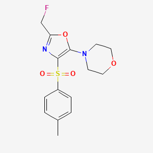 4-{2-(Fluoromethyl)-4-[(4-methylphenyl)sulfonyl]-1,3-oxazol-5-yl}morpholine