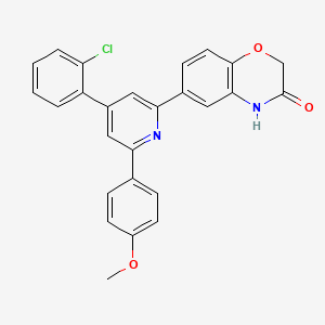 6-[4-(2-chlorophenyl)-6-(4-methoxyphenyl)-2-pyridinyl]-2H-1,4-benzoxazin-3(4H)-one