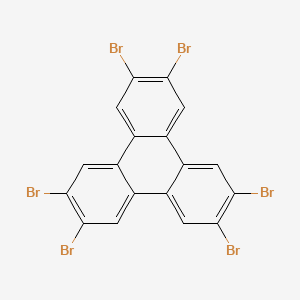 molecular formula C18H6Br6 B1337539 2,3,6,7,10,11-六溴三苯并菲 CAS No. 82632-80-2